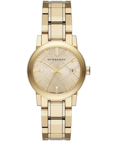 Burberry BU9134 Ladies Watch The City 34mm Champagne Gold
