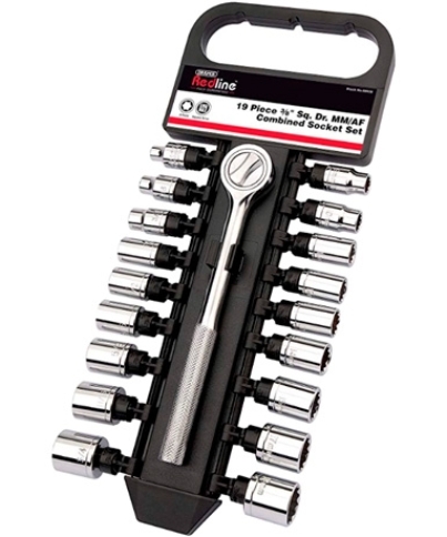 Draper Redline Socket Wrench Set - 19pcs