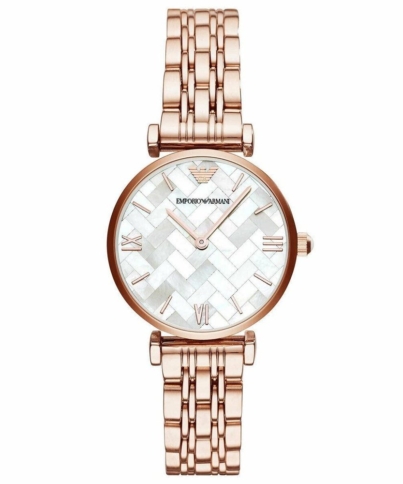 Emporio Armani AR11110 Gianni T-Bar Rose-Gold Tone Women's Watch