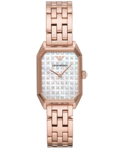 Emporio Armani AR11389 Two Hand Rose Gold Tone Women's Watch